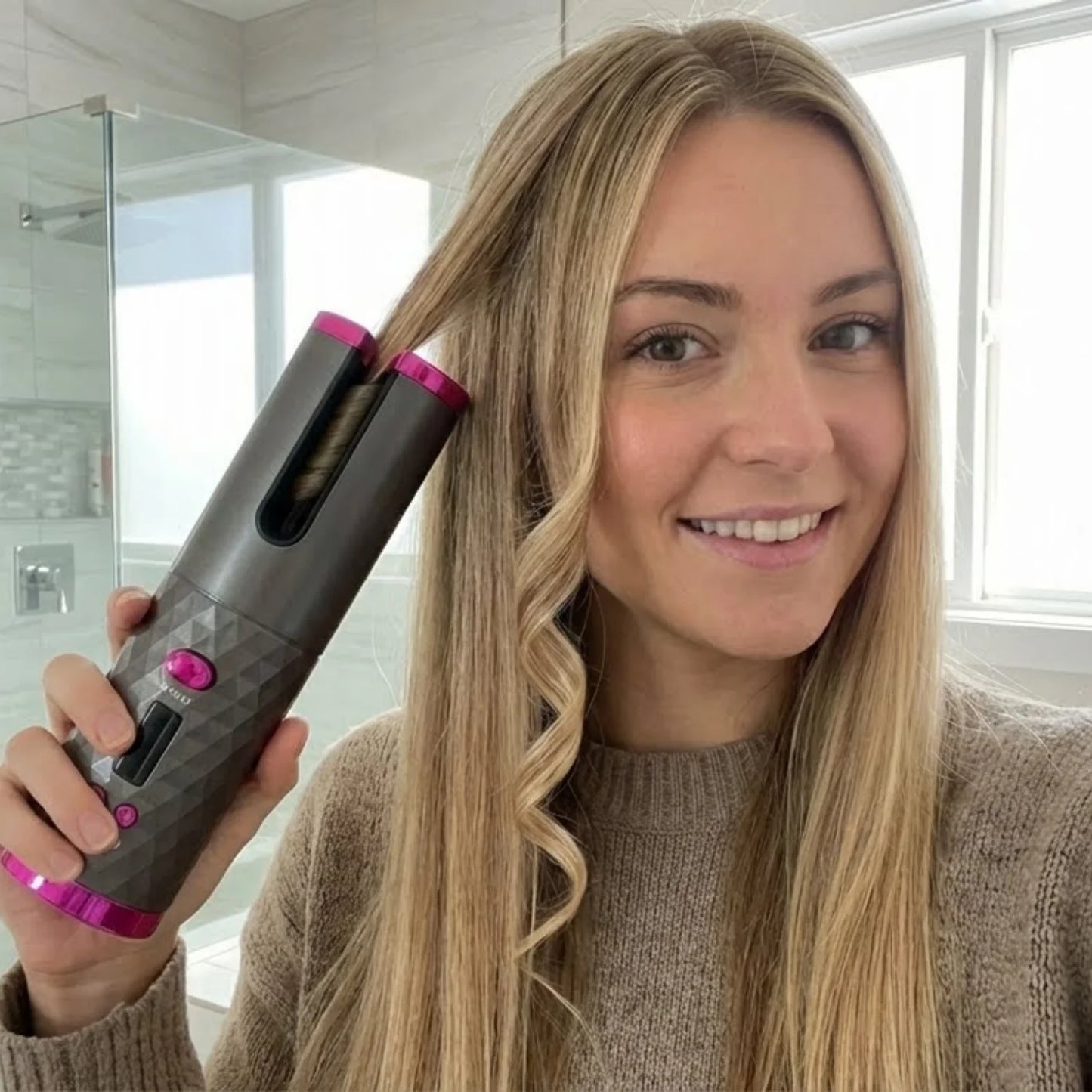 ROSECURL™: Rizador Inalámbrico Para Cabello