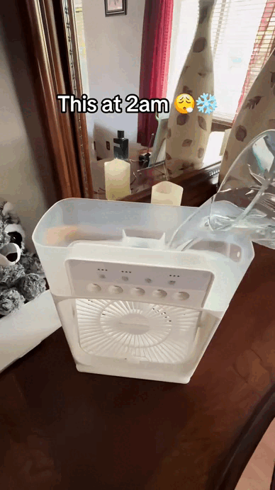 AQUABREEZE: Ventilador Humidificador Aire 2 en 1