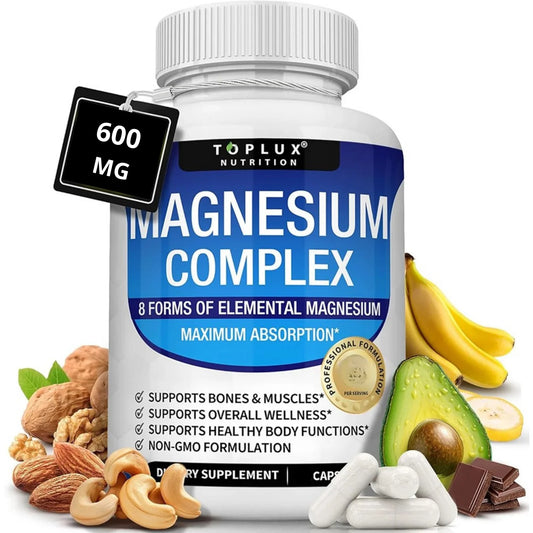 MAGNESIO COMPLEX: Suplemento Natural Magnesio 600mg