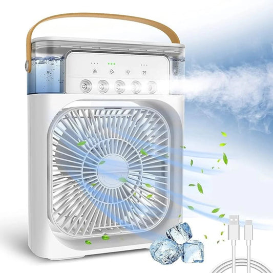 AquaBreeze: Ventilador Humidificador Aire 2 en 1 - jomaka.cl