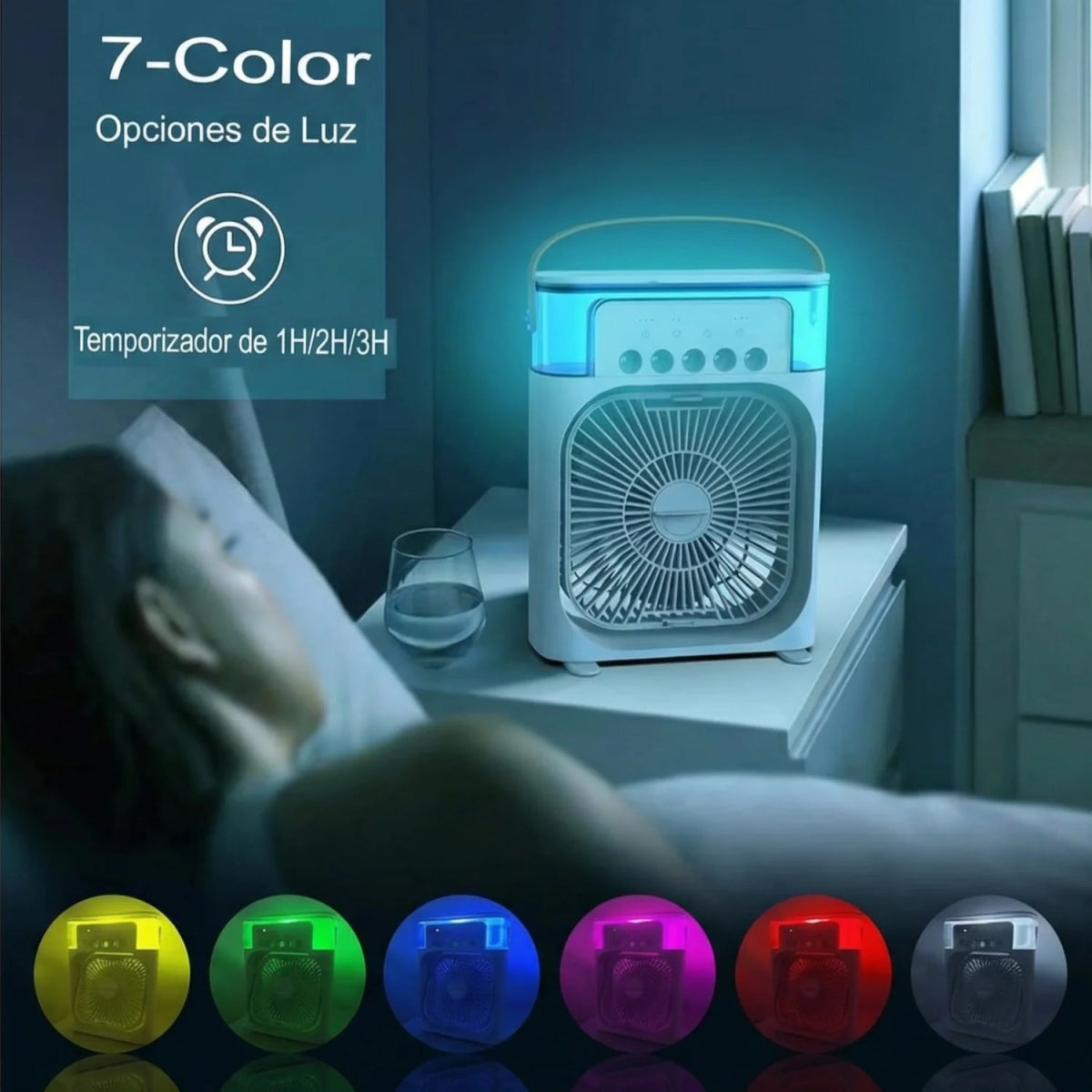 AquaBreeze: Ventilador Humidificador Aire 2 en 1 - jomaka.cl