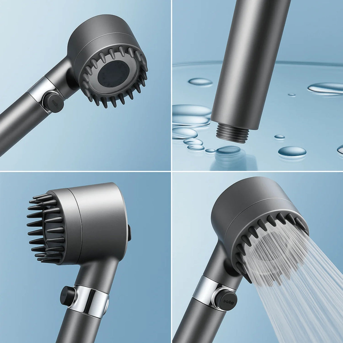 Cabezal Ducha Masajeador 3 Modalidades - jomaka.cl