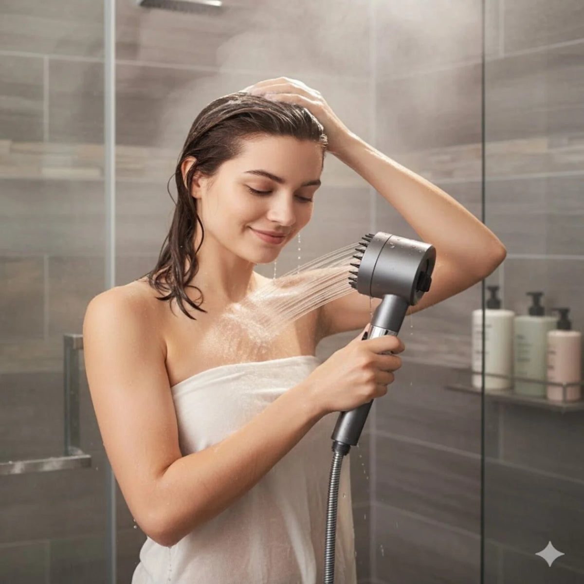 Cabezal Ducha Masajeador 3 Modalidades - jomaka.cl