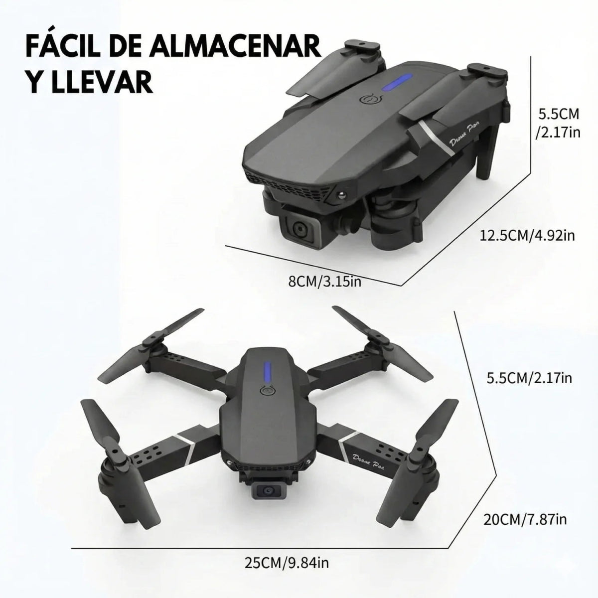 Drone E88 Pro Cámara HD Plegable - jomaka.cl