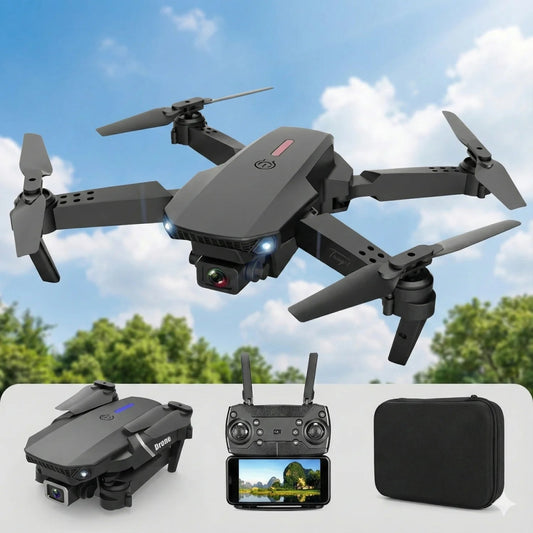 Drone E88 Pro Cámara HD Plegable - jomaka.cl