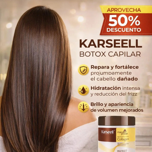 Botox Capilar Karseell: Colágeno + Aceite de Argán - jomaka.cl