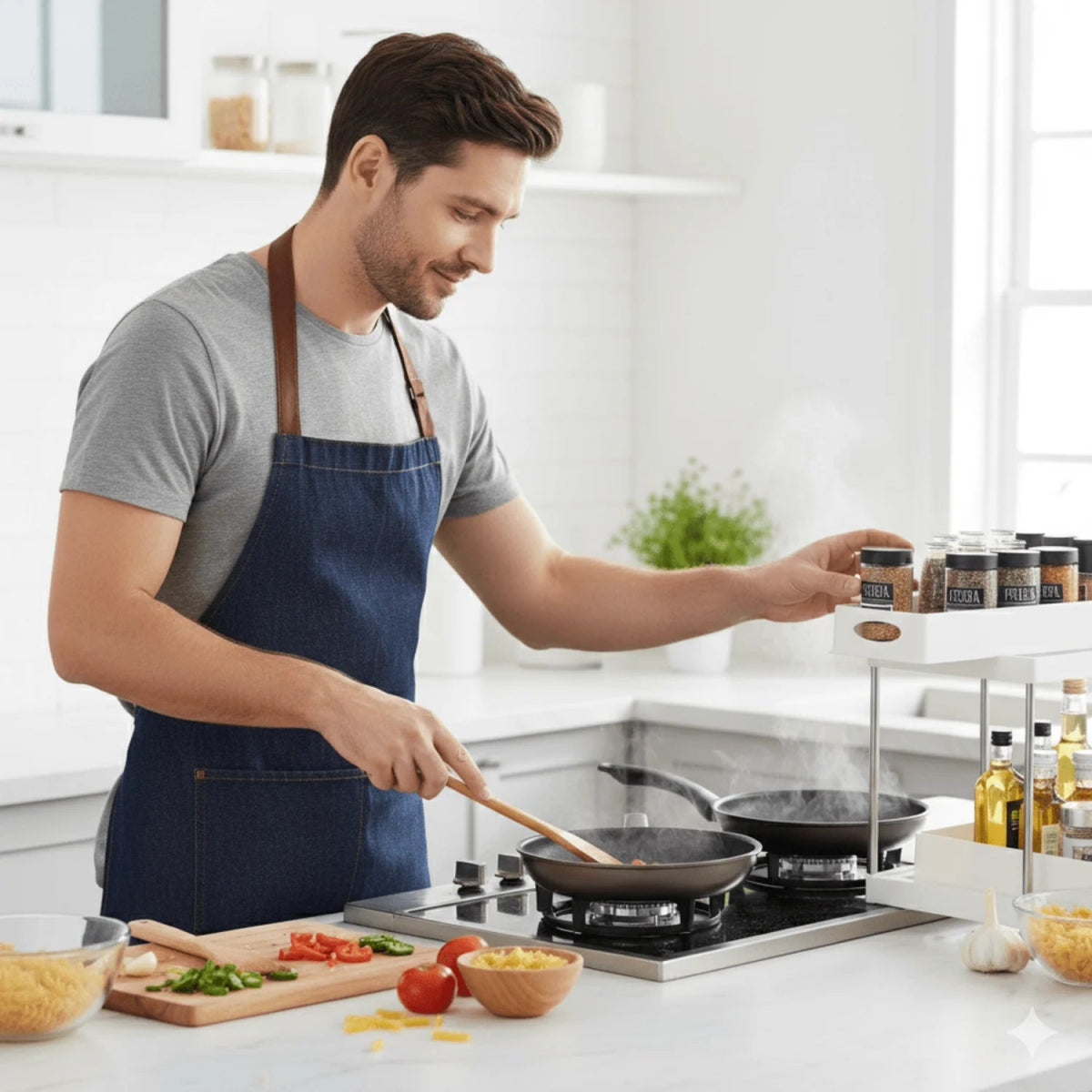 Organizador de Estantería de 2 Capas - jomaka.cl