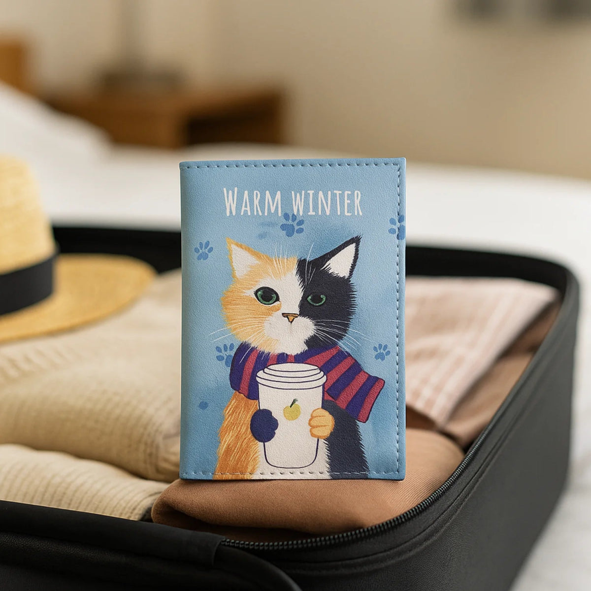 Porta Pasaporte Diseño Gatuno - jomaka.cl