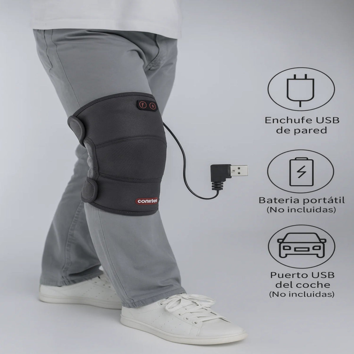 Rodillera Térmica con Vibración - jomaka.cl